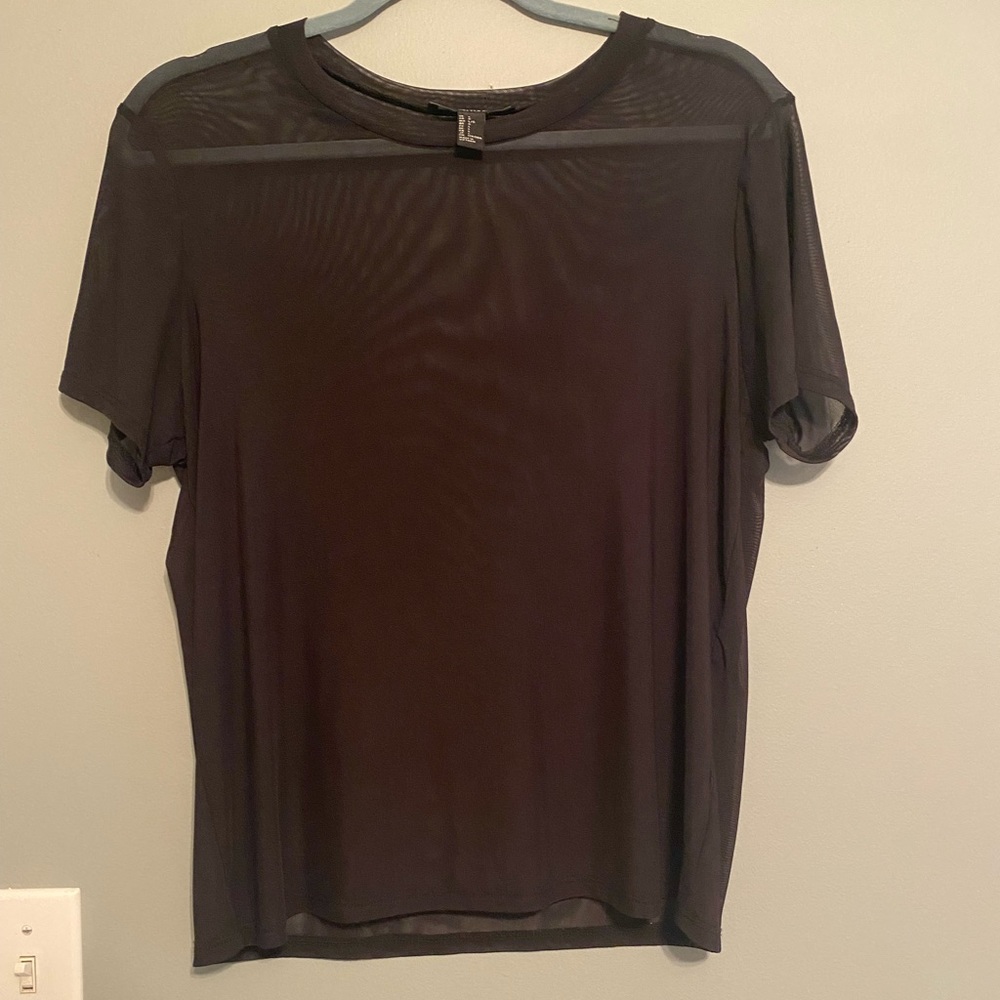 Sheer mesh top